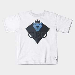 Just a royal Lion CEO blue Kids T-Shirt
